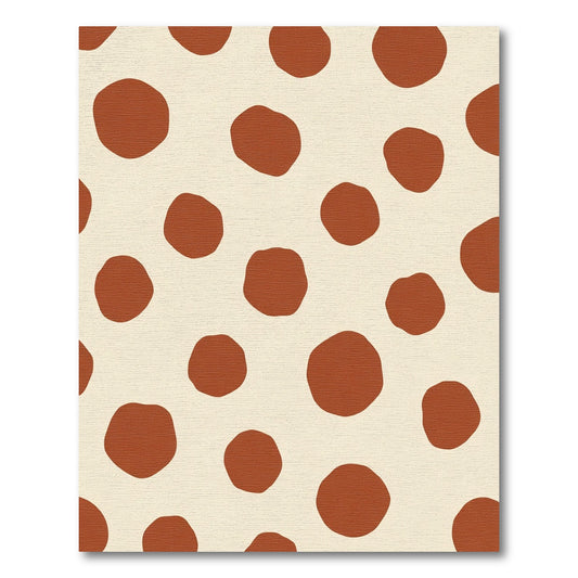 Terracotta Polka Dot Scatter Rug
