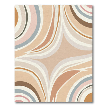 Earthy Tones Soft Swirls Rug