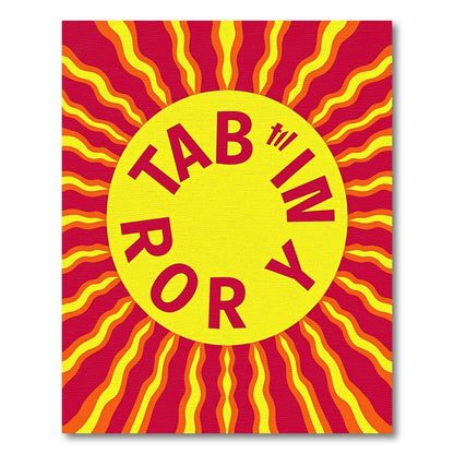 Radiant Sunburst Yellow Orange Red Rug