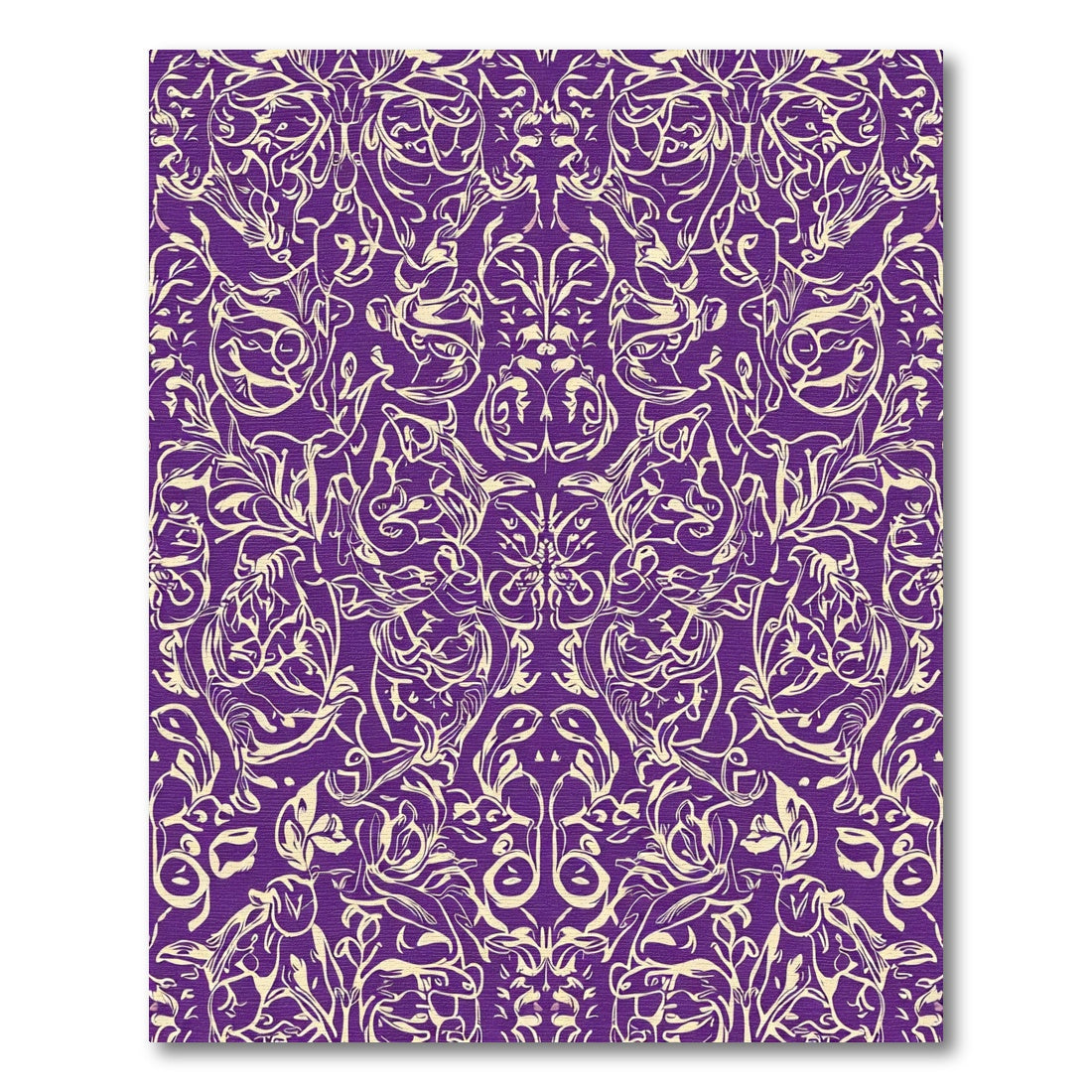 Ornate Ivory Floral Paisley Rug
