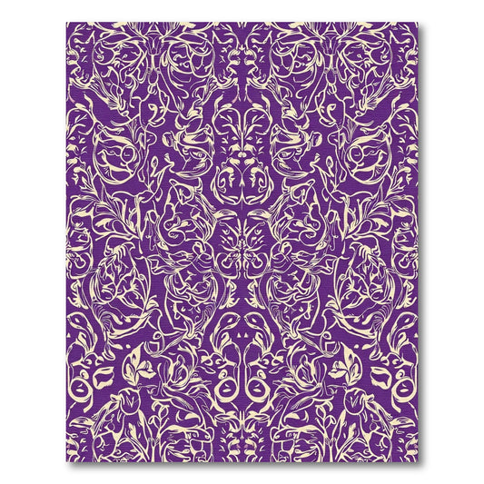 Ornate Ivory Floral Paisley Rug