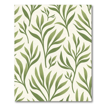 Sage Green Botanical Stems Rug