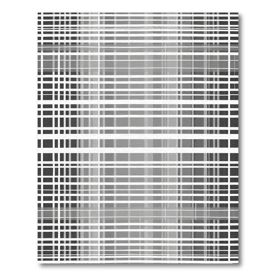 Monochromatic Graduated Stripe Geometric Rug