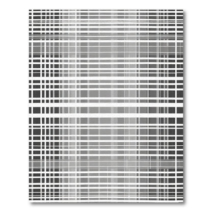 Monochromatic Graduated Stripe Geometric Rug