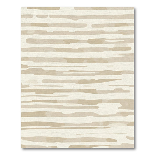 Earthy Tan Watercolor Stripe Rug