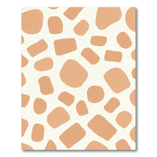 Ecru Giraffe Print Shapes Rug