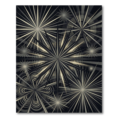 Starburst Explosion Radiating Spikes Rug