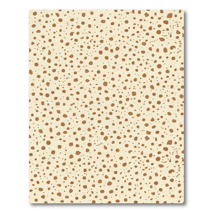 Neutral Speckled Polka Dot Rug