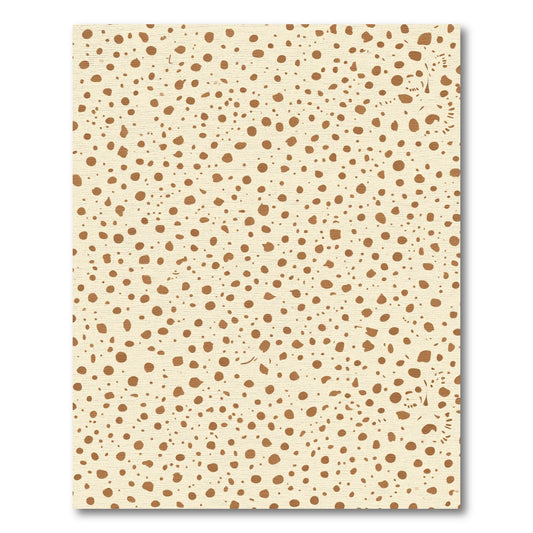 Neutral Speckled Polka Dot Rug