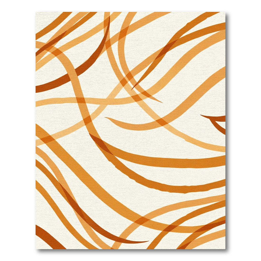 Amber Swirl Intertwined Ribbons Rug
