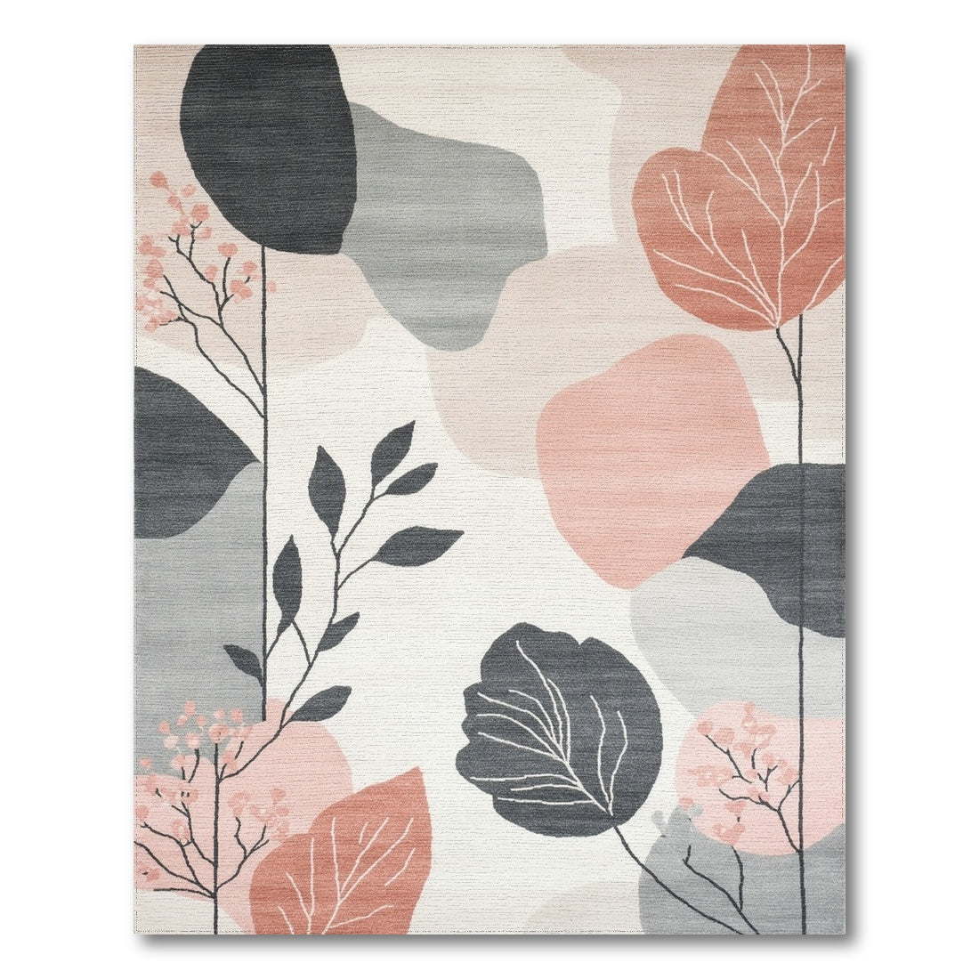 Abstract Leaf Area Rug