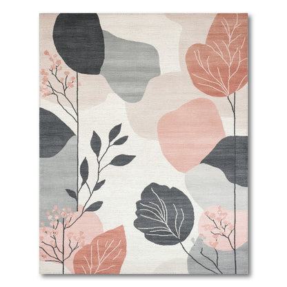 Abstract Leaf Area Rug