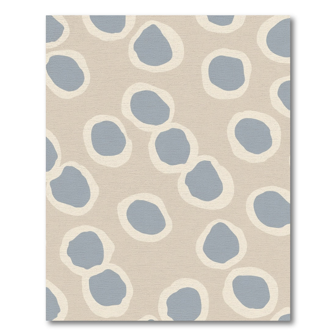 Neutral Abstract Circles Scatter Rug