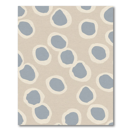 Neutral Abstract Circles Scatter Rug