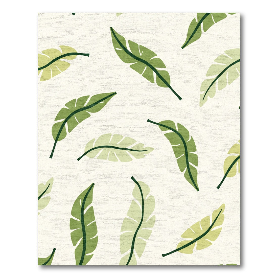 Various Green Banana Leaf Scatter Rug