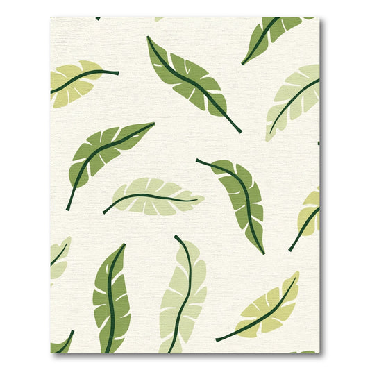 Various Green Banana Leaf Scatter Rug