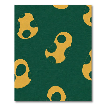 Golden Yellow Blob Scatter Rug