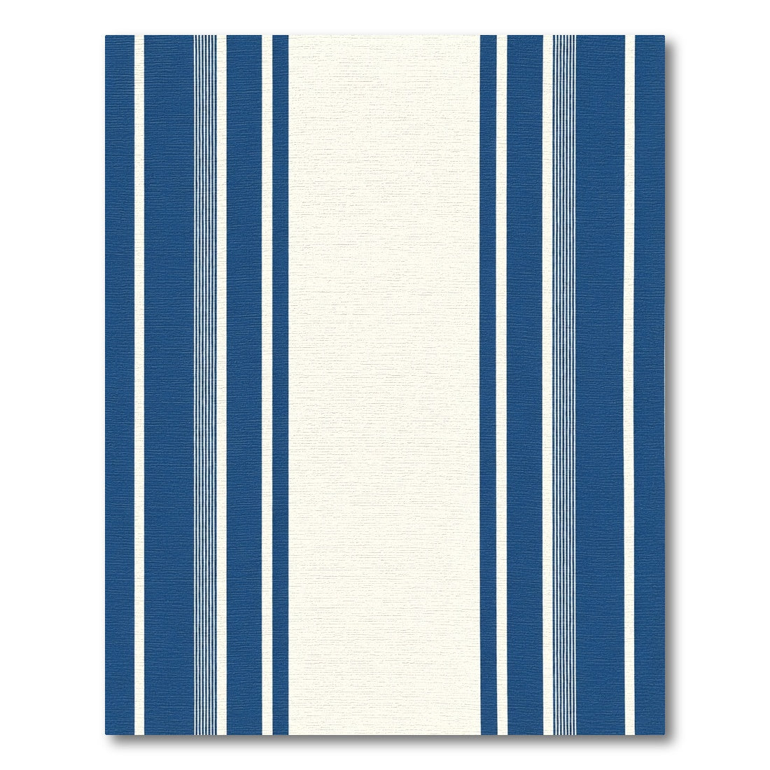 Classic Blue White Stripe Rug