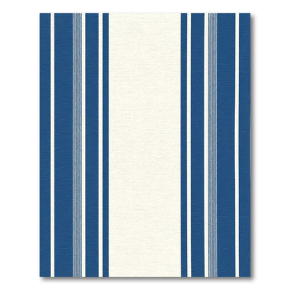 Classic Blue White Stripe Rug