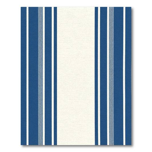 Classic Blue White Stripe Rug