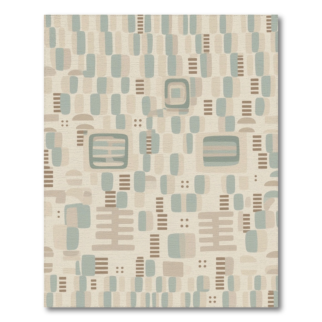 Beige Geometric Area Rug