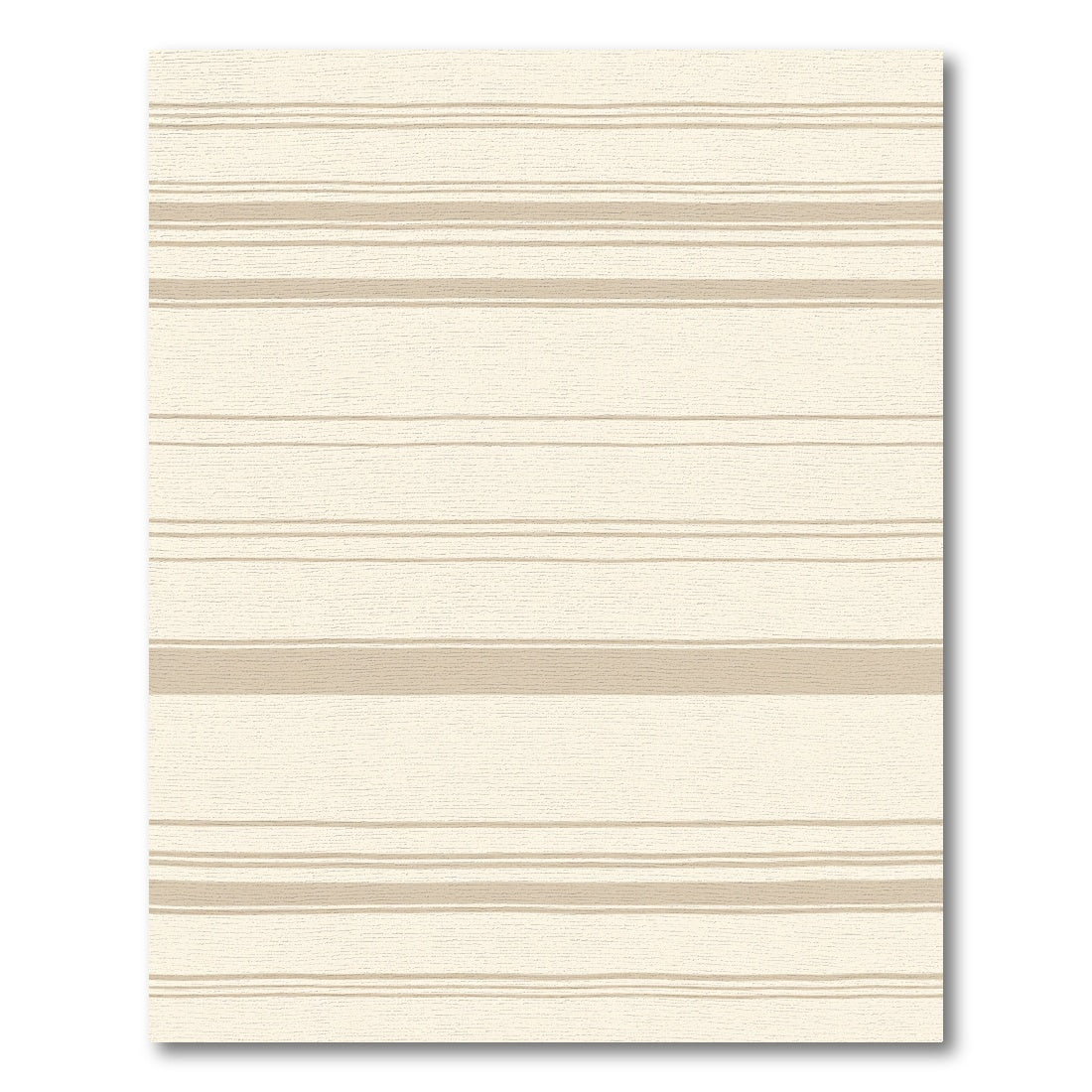 Cream Beige Linear Stripe Rug