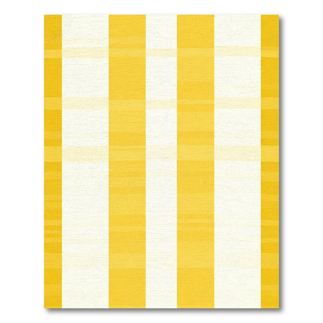 Golden Yellow Bold Stripe Rug
