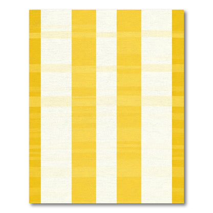 Golden Yellow Bold Stripe Rug