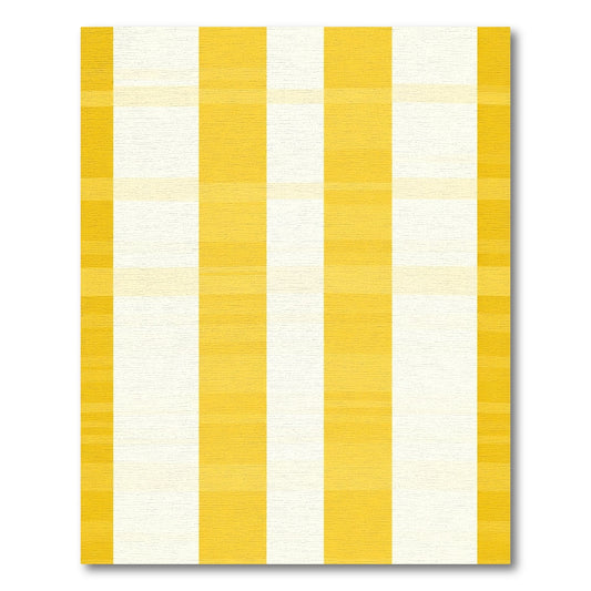 Golden Yellow Bold Stripe Rug