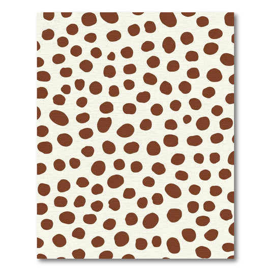 Brown Spots Cream Ground Scatter Rug