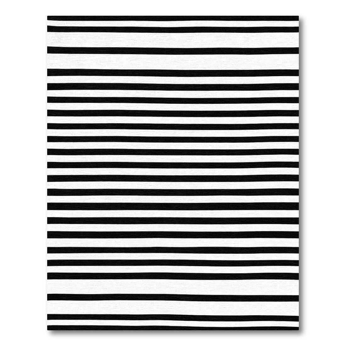 Thin Black White Striped Foundation Rug