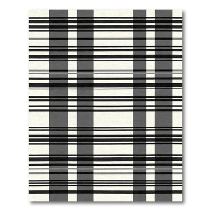 Monochrome Modern Plaid Stripe Rug