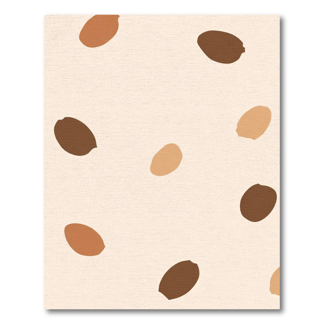 Earthy Tone Freeform Droplet Cluster Rug