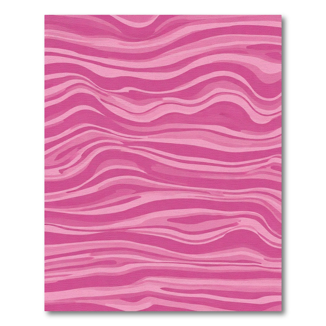 Pink Zebra Stripe Abstract Rug
