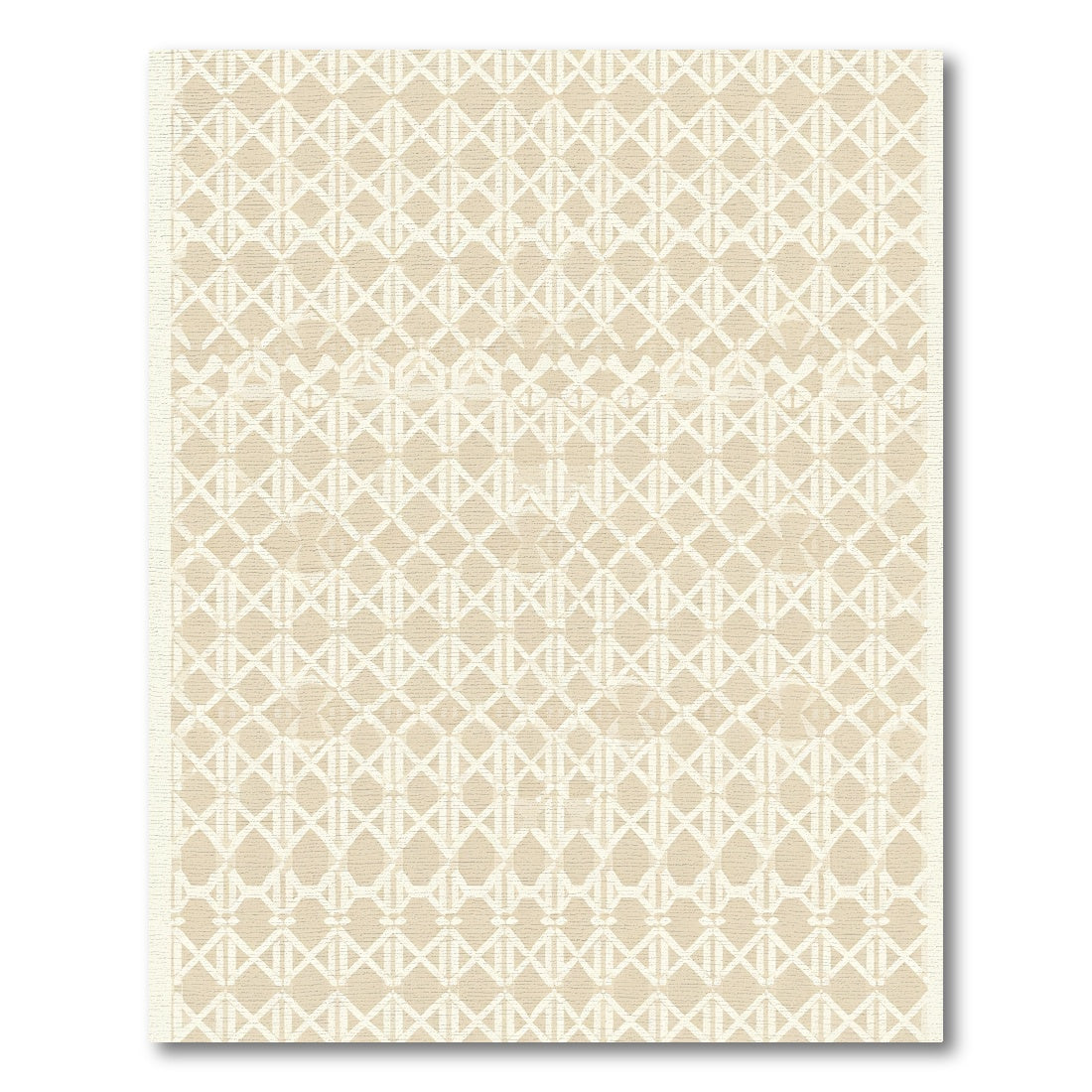 Neutral Beige Chain Link Rug