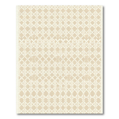 Neutral Beige Chain Link Rug