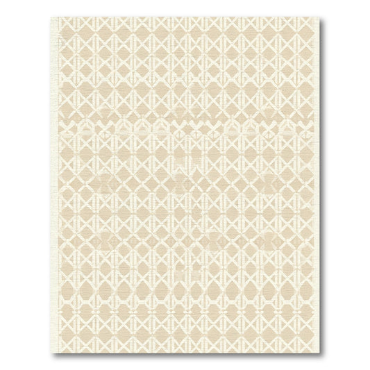 Neutral Beige Chain Link Rug