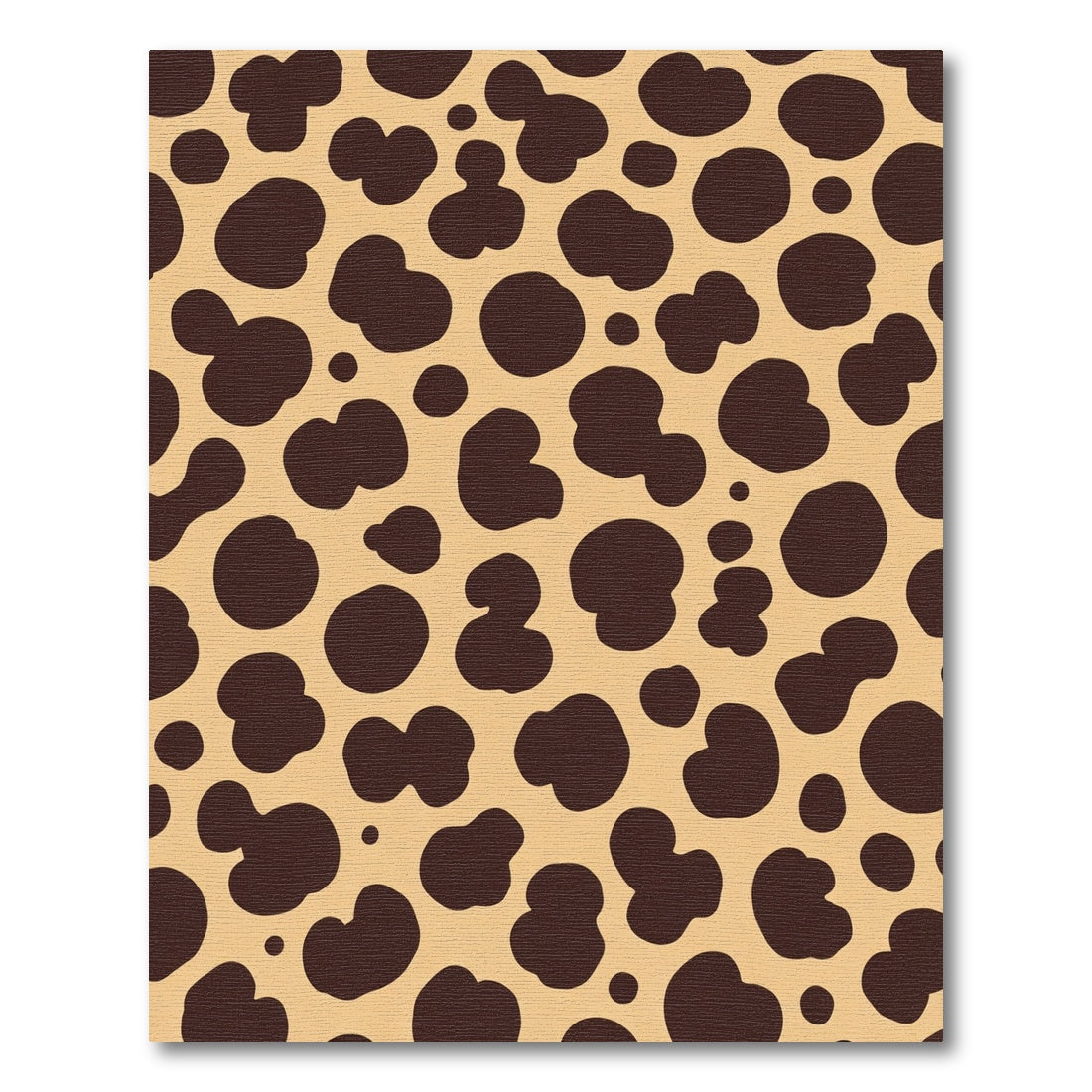 Brown Dalmation Spots Tan Rug
