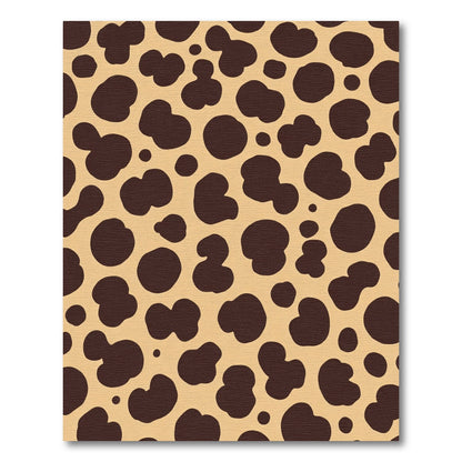 Brown Dalmation Spots Tan Rug