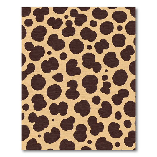 Brown Dalmation Spots Tan Rug
