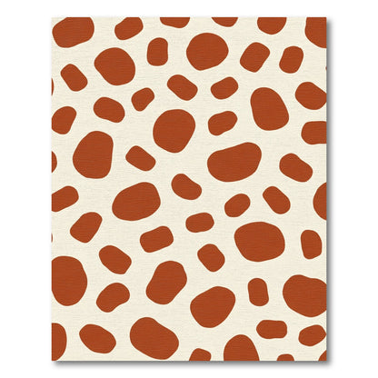 Brown Spotty Ochre Pattern Rug