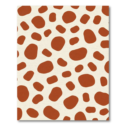 Brown Spotty Ochre Pattern Rug