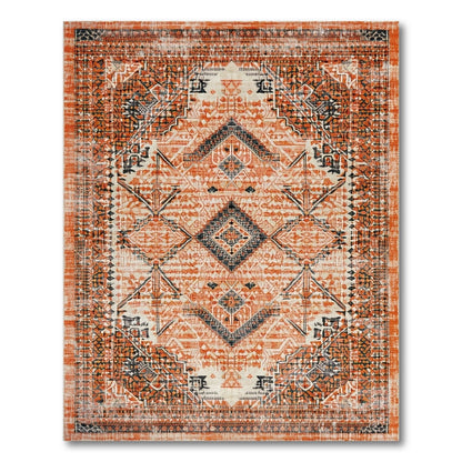 Orange Heritage Tribal Area Rug