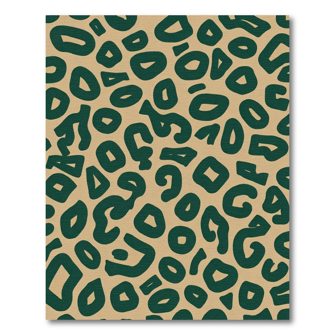 Bold Teal Leopard Spots Rug