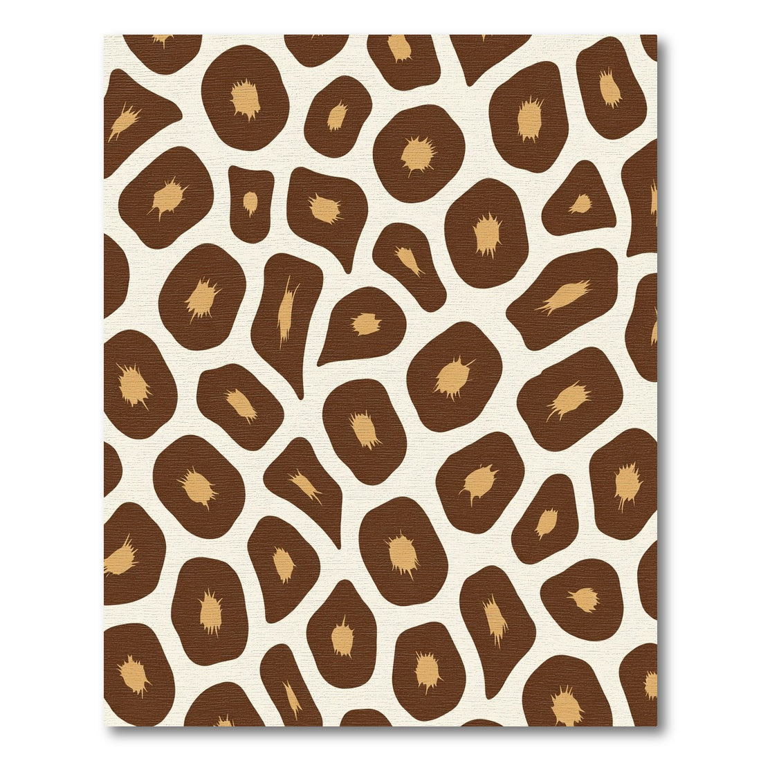 Brown Beige Giraffe Spots Rug