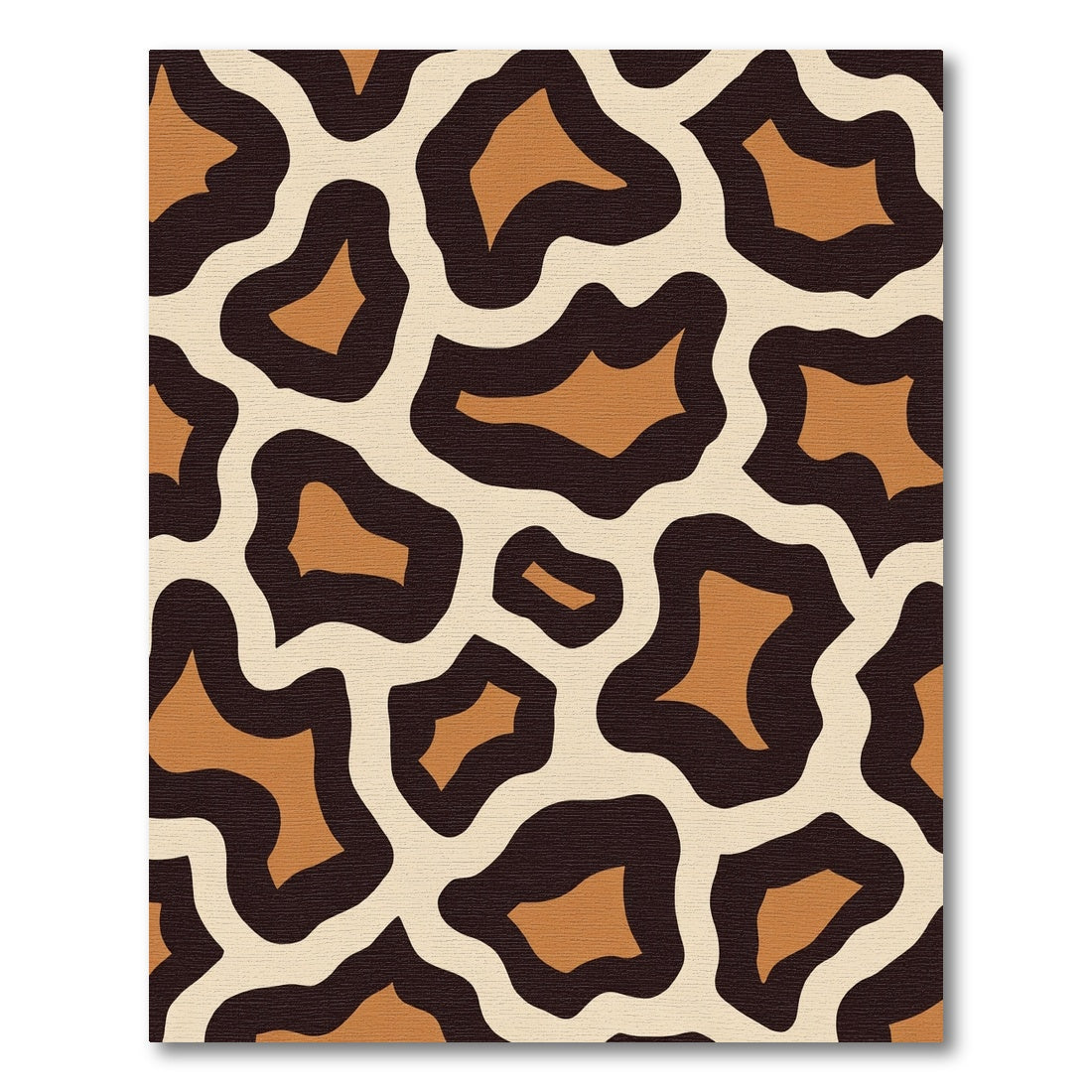 Safari Animal Spots Brown Cream Rug