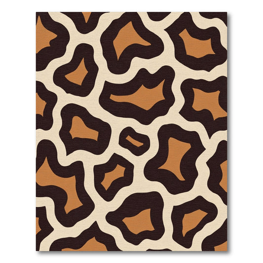 Safari Animal Spots Brown Cream Rug
