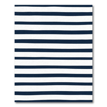 Midnight White Linear Composition Rug