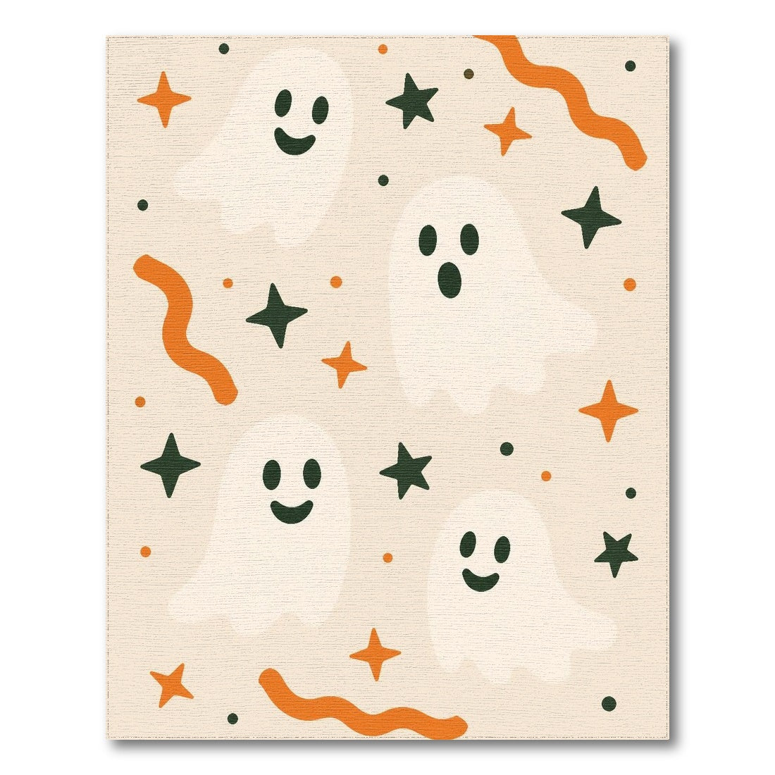Cute Ghost Kids Washable Area Rug
