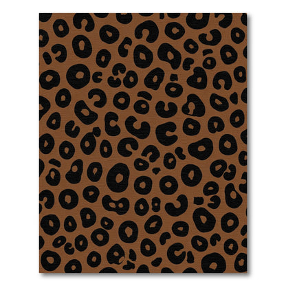 Brown Black Spotted Feline Spots Rug